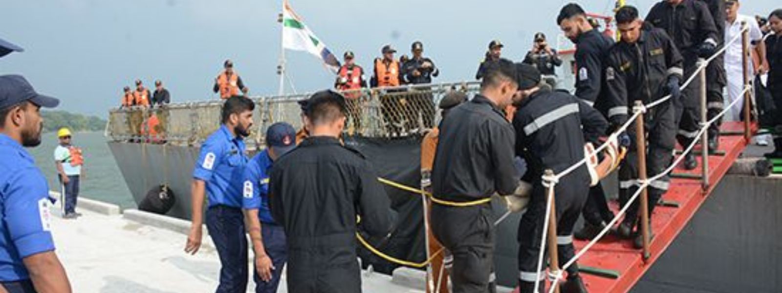 Sri Lanka Navy aids ailing Indian Navy sailor